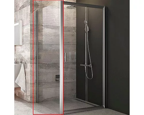 Заказать Душевая стенка Ravak Blix BLPS-100 9BHA0U00Z1 профиль Сатин стекло Transparent в магазине сантехники Santeh-Crystal.ru