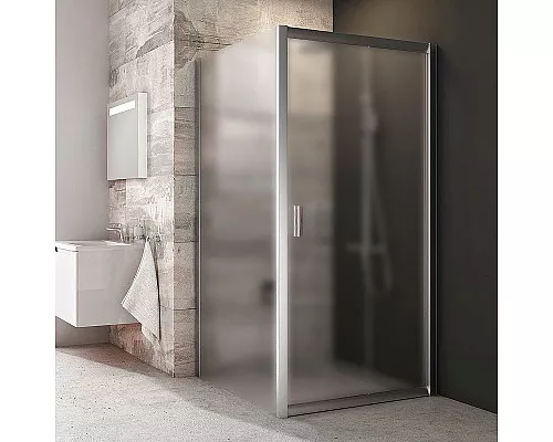 Приобрести Душевая стенка Ravak Blix BLPS-80 9BH40C00ZG профиль Хром стекло Grape в магазине сантехники Santeh-Crystal.ru