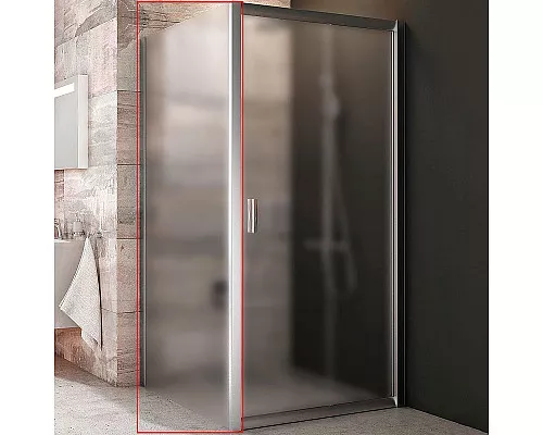 Купить Душевая стенка Ravak Blix BLPS-100 9BHA0C00ZG профиль Хром стекло Grape в магазине сантехники Santeh-Crystal.ru