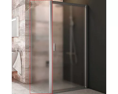 Приобрести Душевая стенка Ravak Blix BLPS-100 9BHA0U00ZG профиль Сатин стекло Grape в магазине сантехники Santeh-Crystal.ru