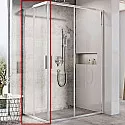Душевая дверь Ravak Blix Slim BLSRV2K-90 X1XM70C00Z1 профиль Хром стекло Transparent