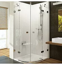 Душевой уголок Ravak Brilliant BSKK4-80 80х80 3U244A00Y1 профиль Хром стекло Transparent