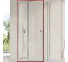 Душевая дверь Ravak Chrome CRV2-80 1QV40C00Z1 профиль Хром стекло Transparent