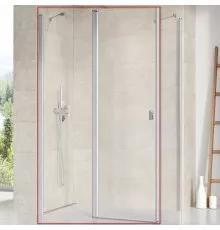 Душевая дверь Ravak Chrome CRV2-120 1QVG0U00Z1 профиль Сатин стекло Transparent