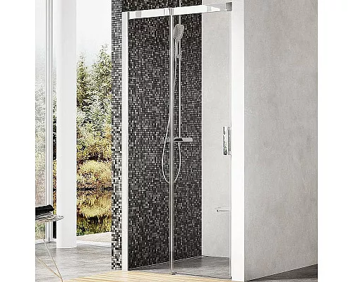 Заказать Душевая дверь Ravak Matrix MSD2-110 L 0WLD0C00Z1 профиль Хром стекло Transparent в магазине сантехники Santeh-Crystal.ru