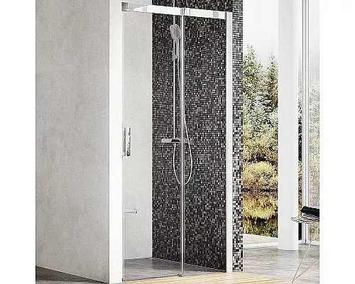 Приобрести Душевая дверь Ravak Matrix MSD2-110 R 0WPD0C00Z1 профиль Хром стекло Transparent в магазине сантехники Santeh-Crystal.ru