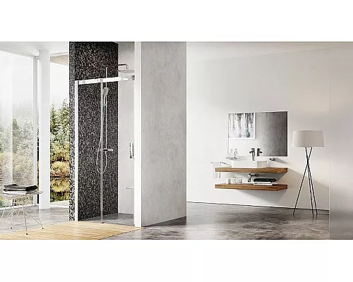 Заказать Душевая дверь Ravak Matrix MSD2-120 L 0WLG0100Z1 профиль Белый стекло Transparent в магазине сантехники Santeh-Crystal.ru