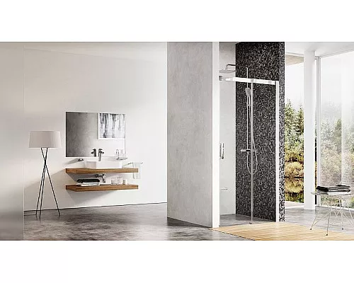 Купить Душевая дверь Ravak Matrix MSD2-120 R 0WPG0U00Z1 профиль Сатин стекло Transparent в магазине сантехники Santeh-Crystal.ru