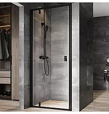 Душевая дверь Ravak Nexty NDOP1-80 03O40300Z1 профиль Черный стекло Transparent