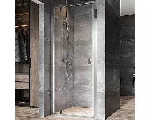 Приобрести Душевая дверь Ravak Nexty NDOP1-80 03O40C00Z1 профиль Хром стекло Transparent в магазине сантехники Santeh-Crystal.ru