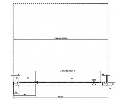 Купить Душевая дверь Ravak Nexty NDOP1-90 03O70U00Z1 профиль Сатин стекло Transparent в магазине сантехники Santeh-Crystal.ru