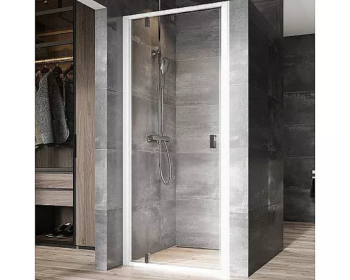 Купить Душевая дверь Ravak Nexty NDOP1-90 03O70100Z1 профиль Белый стекло Transparent в магазине сантехники Santeh-Crystal.ru