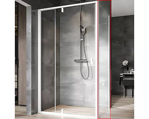 Купить Душевая стенка Ravak Nexty NPS-90 90O70100Z1 профиль Белый стекло Transparent в магазине сантехники Santeh-Crystal.ru