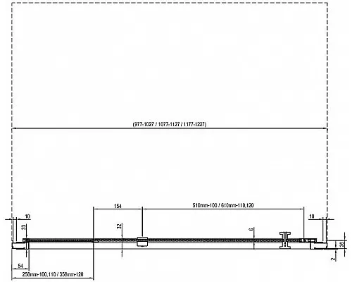 Приобрести Душевая дверь Ravak Nexty NDOP2-100 03OA0100Z1 профиль Белый стекло Transparent в магазине сантехники Santeh-Crystal.ru