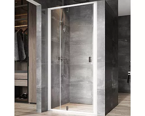 Приобрести Душевая дверь Ravak Nexty NDOP2-100 03OA0100Z1 профиль Белый стекло Transparent в магазине сантехники Santeh-Crystal.ru