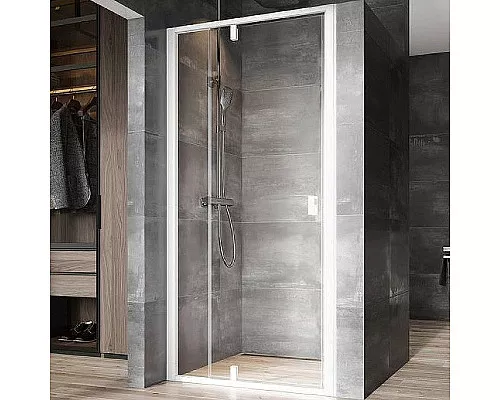 Приобрести Душевая дверь Ravak Nexty NDOP2-110 03OD0101Z1 профиль Белый стекло Transparent в магазине сантехники Santeh-Crystal.ru