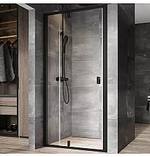 Душевая дверь Ravak Nexty NDOP2-110 03OD0300Z1 профиль Черный стекло Transparent