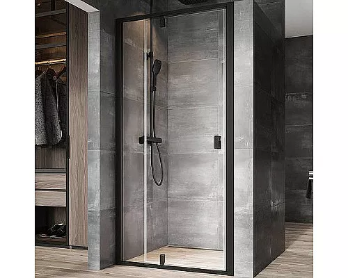 Заказать Душевая дверь Ravak Nexty NDOP2-110 03OD0300Z1 профиль Черный стекло Transparent в магазине сантехники Santeh-Crystal.ru