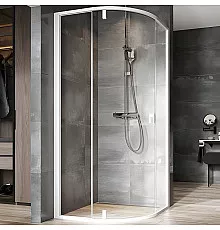 Душевой уголок Ravak Nexty NSKK3-90 90x90 3O677101Z1 профиль Белый стекло Transparent