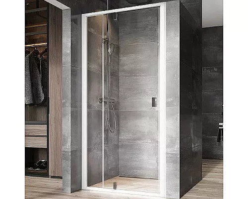 Заказать Душевая дверь Ravak Nexty NDOP2-110 03OD0100Z1 профиль Белый стекло Transparent в магазине сантехники Santeh-Crystal.ru