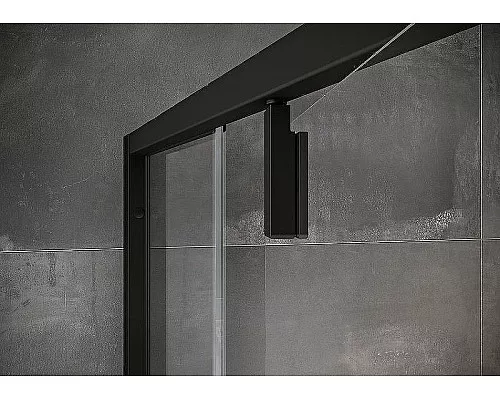 Купить Душевая дверь Ravak Nexty NDOP2-120 03OG0300Z1 профиль Черный стекло Transparent в магазине сантехники Santeh-Crystal.ru