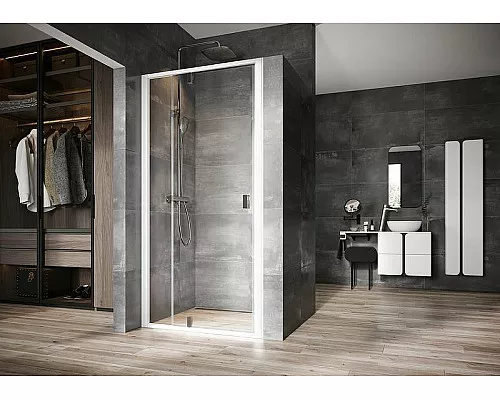 Купить Душевая дверь Ravak Nexty NDOP2-120 03OG0100Z1 профиль Белый стекло Transparent в магазине сантехники Santeh-Crystal.ru