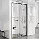 Заказать Душевая дверь Ravak Pivot PDOP2-110 03GD0300Z1 профиль Черный стекло Transparent в магазине сантехники Santeh-Crystal.ru