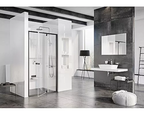 Заказать Душевая дверь Ravak Pivot PDOP2-110 03GD0300Z1 профиль Черный стекло Transparent в магазине сантехники Santeh-Crystal.ru