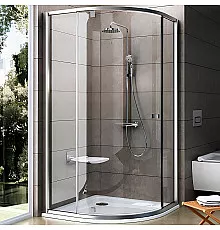 Душевой уголок Ravak Pivot PSKK3 80x80 37644U00Z1 профиль Сатин стекло Transparent