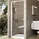 Приобрести Душевая дверь Ravak Pivot PDOP1-80 03G40101Z1 профиль Белый ручка Белая стекло Transparent в магазине сантехники Santeh-Crystal.ru