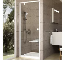 Душевая дверь Ravak Pivot PDOP1-90 03G70101Z1 профиль Белый ручка Белая стекло Transparent