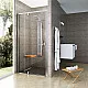 Приобрести Душевая дверь Ravak Pivot PDOP2-100 03GA0U00Z1 профиль Сатин ручка Хром стекло Transparent в магазине сантехники Santeh-Crystal.ru