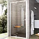Купить Душевая дверь Ravak Pivot PDOP2-110 03GD0101Z1 профиль Белый ручка Белая стекло Transparent в магазине сантехники Santeh-Crystal.ru
