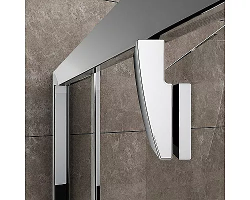 Приобрести Душевая дверь Ravak Pivot PDOP2-120 03GG0U00Z1 профиль Сатин ручка Хром стекло Transparent в магазине сантехники Santeh-Crystal.ru