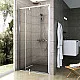 Приобрести Душевая дверь Ravak Pivot PDOP2-120 03GG0U00Z1 профиль Сатин ручка Хром стекло Transparent в магазине сантехники Santeh-Crystal.ru