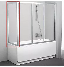 Боковая стенка для шторки на ванну Ravak Supernova APSV-70 95010U02Z1 профиль Сатин стекло Transparent