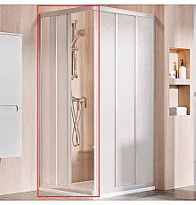 Душевая дверь Ravak Supernova ASRV3-90 15V70U0211 профиль Сатин витраж пластик Pearl