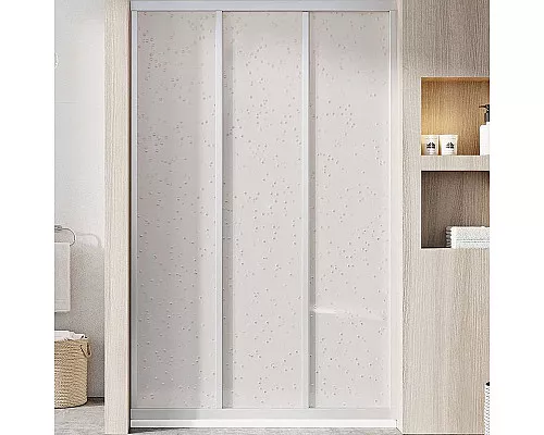 Приобрести Душевая дверь Ravak Supernova ASDP3-110 00VD01R211 профиль Белый витраж пластик Pearl в магазине сантехники Santeh-Crystal.ru