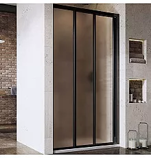 Душевая дверь Ravak Supernova ASDP3-110 00VD03R2ZG профиль Черный стекло Grape