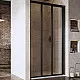 Заказать Душевая дверь Ravak Supernova ASDP3-130 00VJ03R2Z1 профиль Черный стекло Transparent в магазине сантехники Santeh-Crystal.ru