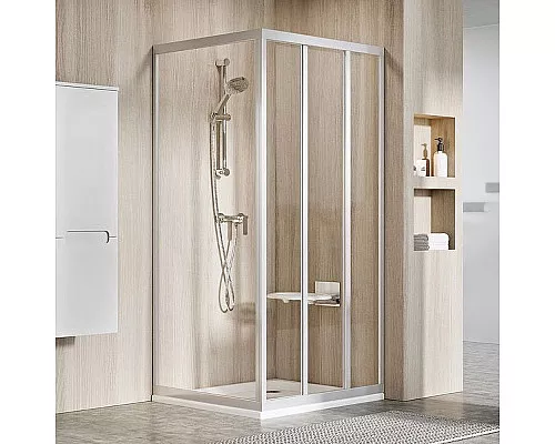 Приобрести Душевая стенка Ravak Supernova APSS-75 94030UR2Z1 профиль Сатин стекло Transparent в магазине сантехники Santeh-Crystal.ru