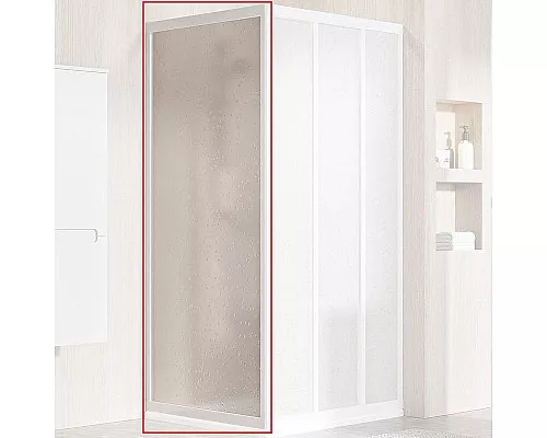 Купить Душевая стенка Ravak Supernova APSS-80 940401R211 профиль Белый витраж пластик Pearl в магазине сантехники Santeh-Crystal.ru