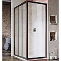 Душевая стенка Ravak Supernova APSS-90 940703R2Z1 профиль Черный стекло Transparent