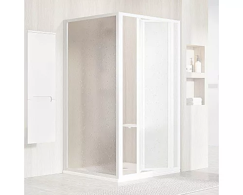 Заказать Душевая стенка Ravak Supernova PSS-80 940401O211 профиль Белый витраж пластик Pearl в магазине сантехники Santeh-Crystal.ru