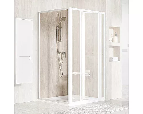 Купить Душевая стенка Ravak Supernova PSS-90 940701O2Z1 профиль Белый стекло Transparent в магазине сантехники Santeh-Crystal.ru