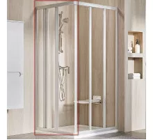 Душевая дверь Ravak Supernova ASRV3-75 198 15V30UR2Z1 профиль Сатин стекло Transparent