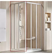 Душевая дверь Ravak Supernova ASRV3-75 198 15V30UR2Z1 профиль Сатин стекло Transparent