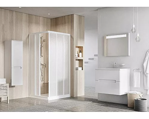 Приобрести Душевая дверь Ravak Supernova ASRV3-75 198 15V30UR2Z1 профиль Сатин стекло Transparent в магазине сантехники Santeh-Crystal.ru