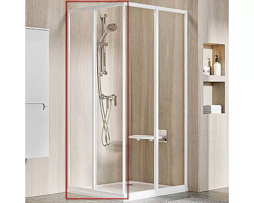 Заказать Душевая дверь Ravak Supernova SRV2-100 195 S 14VA01O2Z1 профиль Белый стекло Transparent в магазине сантехники Santeh-Crystal.ru