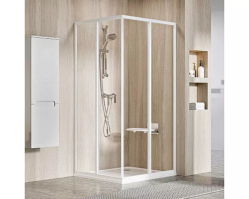 Заказать Душевая дверь Ravak Supernova SRV2-75 195 S 14V301O2Z1 профиль Белый стекло Transparent в магазине сантехники Santeh-Crystal.ru